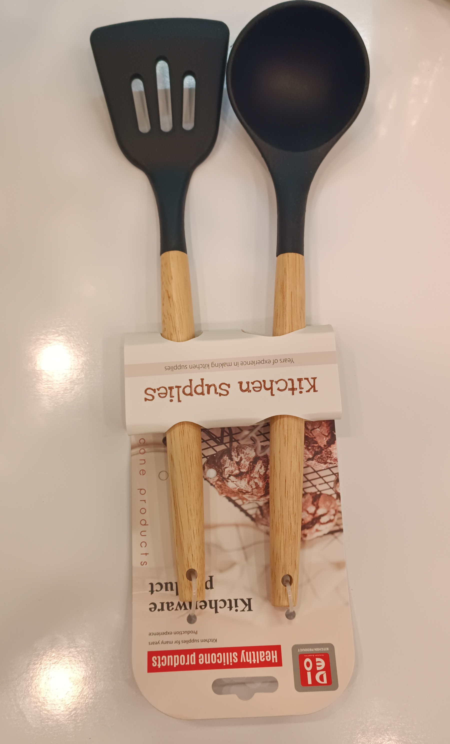 کفگیر و ملاقه دو عددی سیلیکونی (وارداتی)