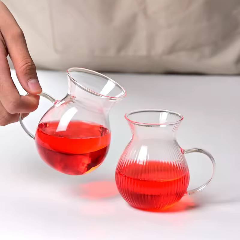 استکان پیرکس 6 عددی خمره ایی